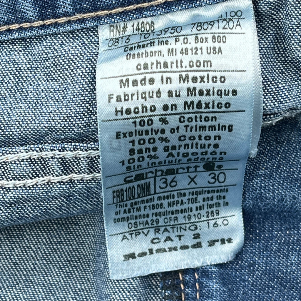 Carhartt Jeans - 34W 29L Blue Cotton - Image 6