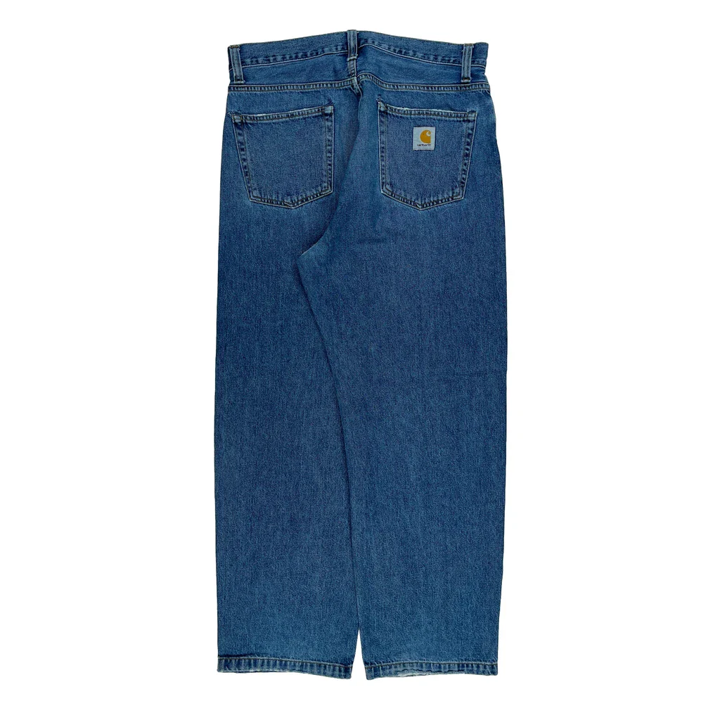 Carhartt Landon Pant Baggy Jeans - 34W 30L Blue Cotton