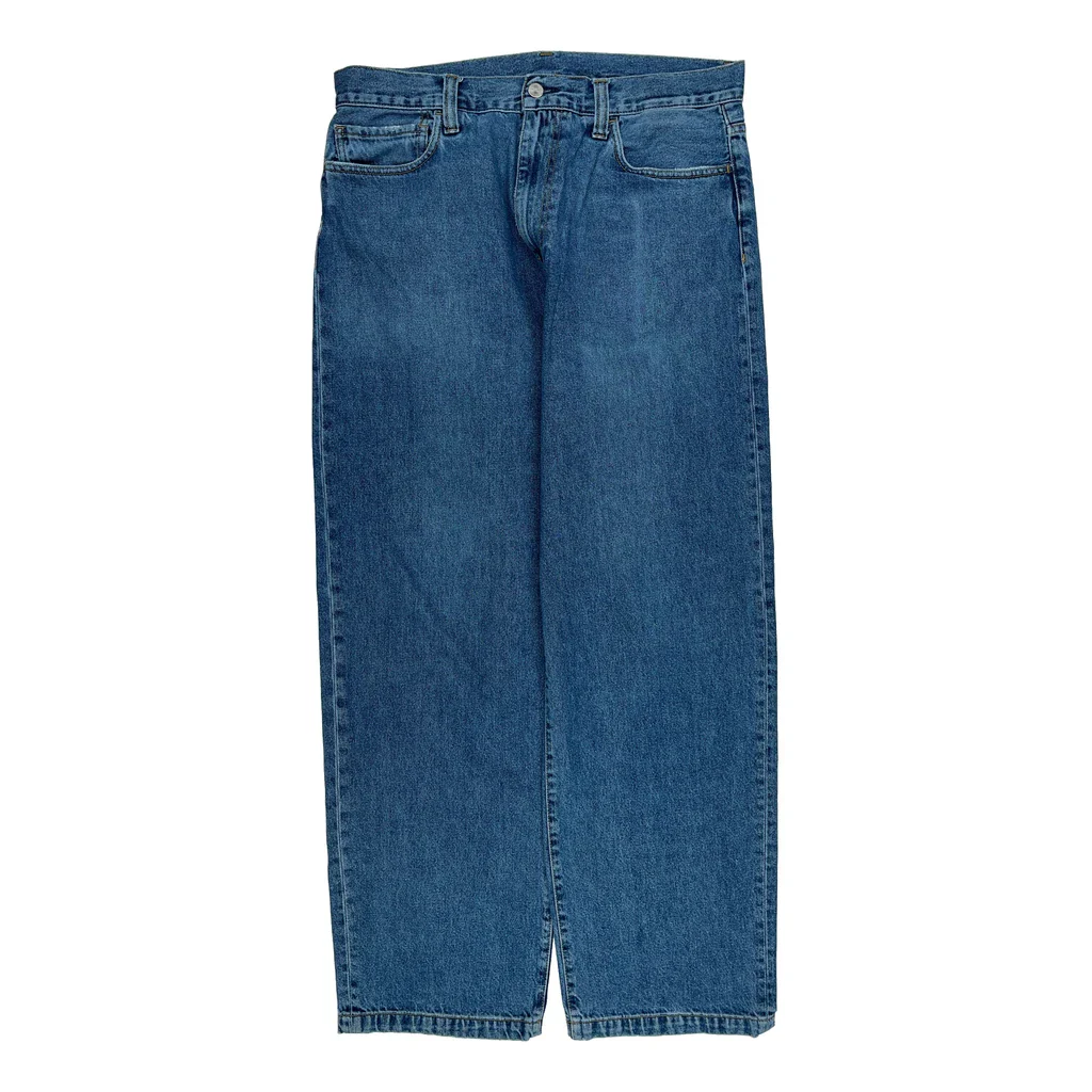 Carhartt Landon Pant Baggy Jeans - 34W 30L Blue Cotton - Image 2