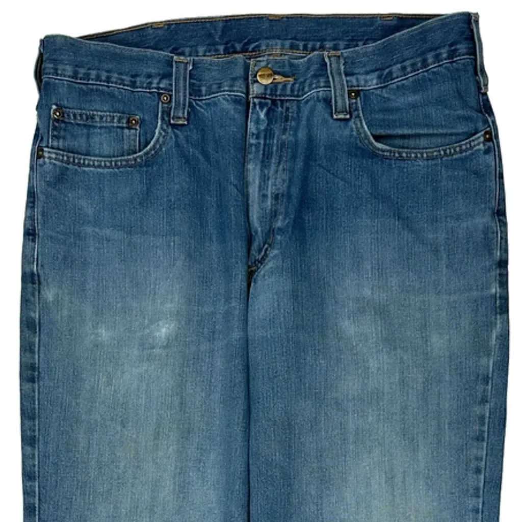 Carhartt Jeans - 34W 32L Blue Cotton Blend - Image 10