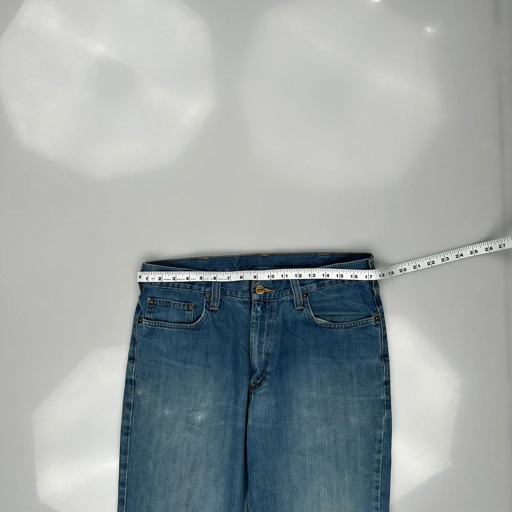 Carhartt Jeans - 34W 32L Blue Cotton Blend - Image 3