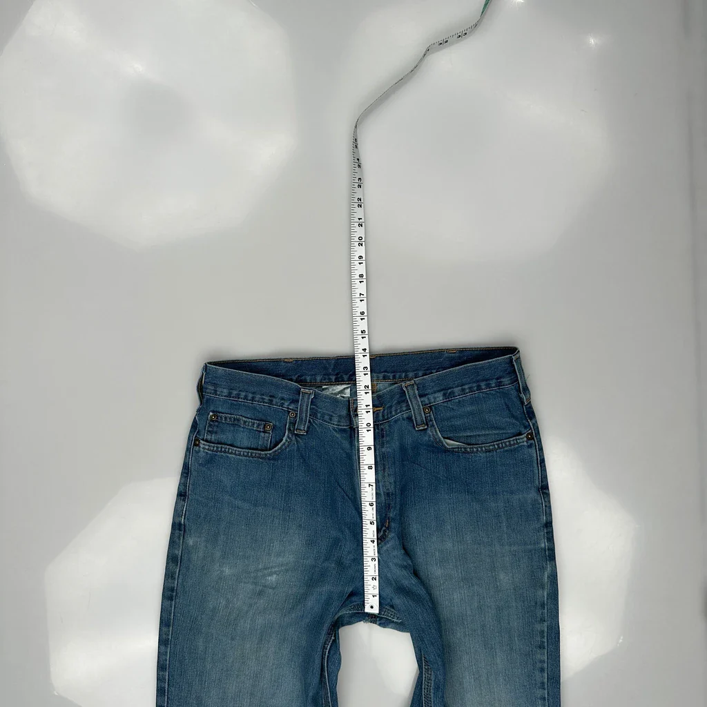 Carhartt Jeans - 34W 32L Blue Cotton Blend - Image 4