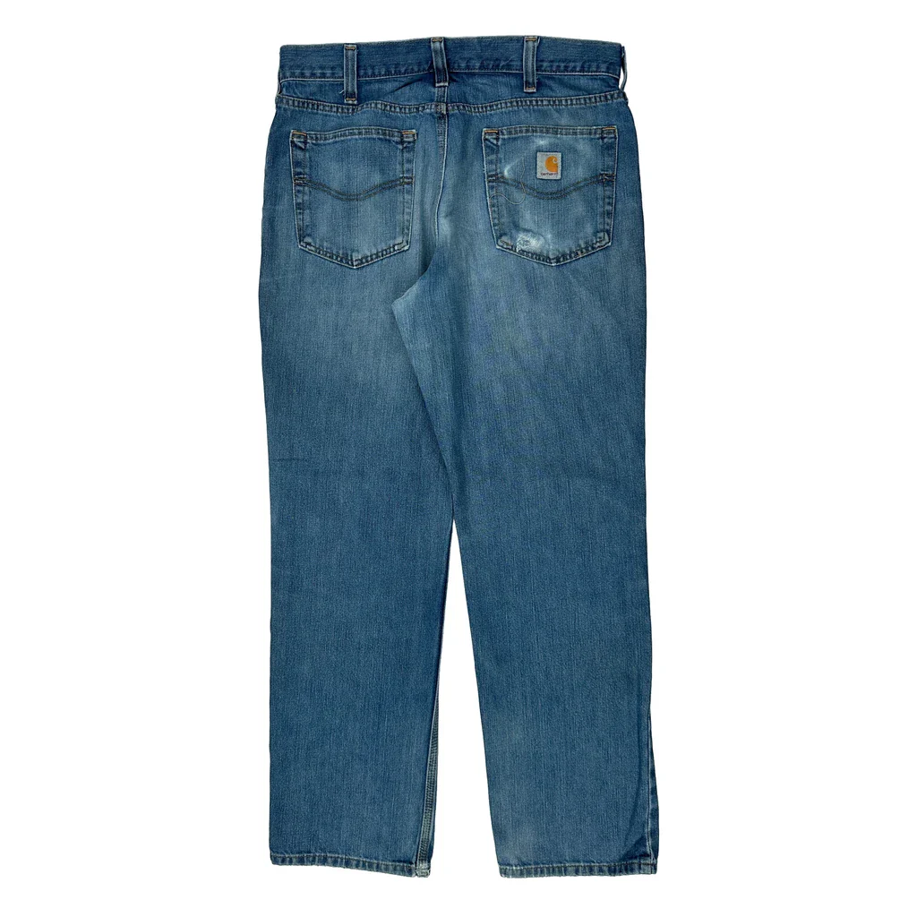 Carhartt Jeans - 34W 32L Blue Cotton Blend