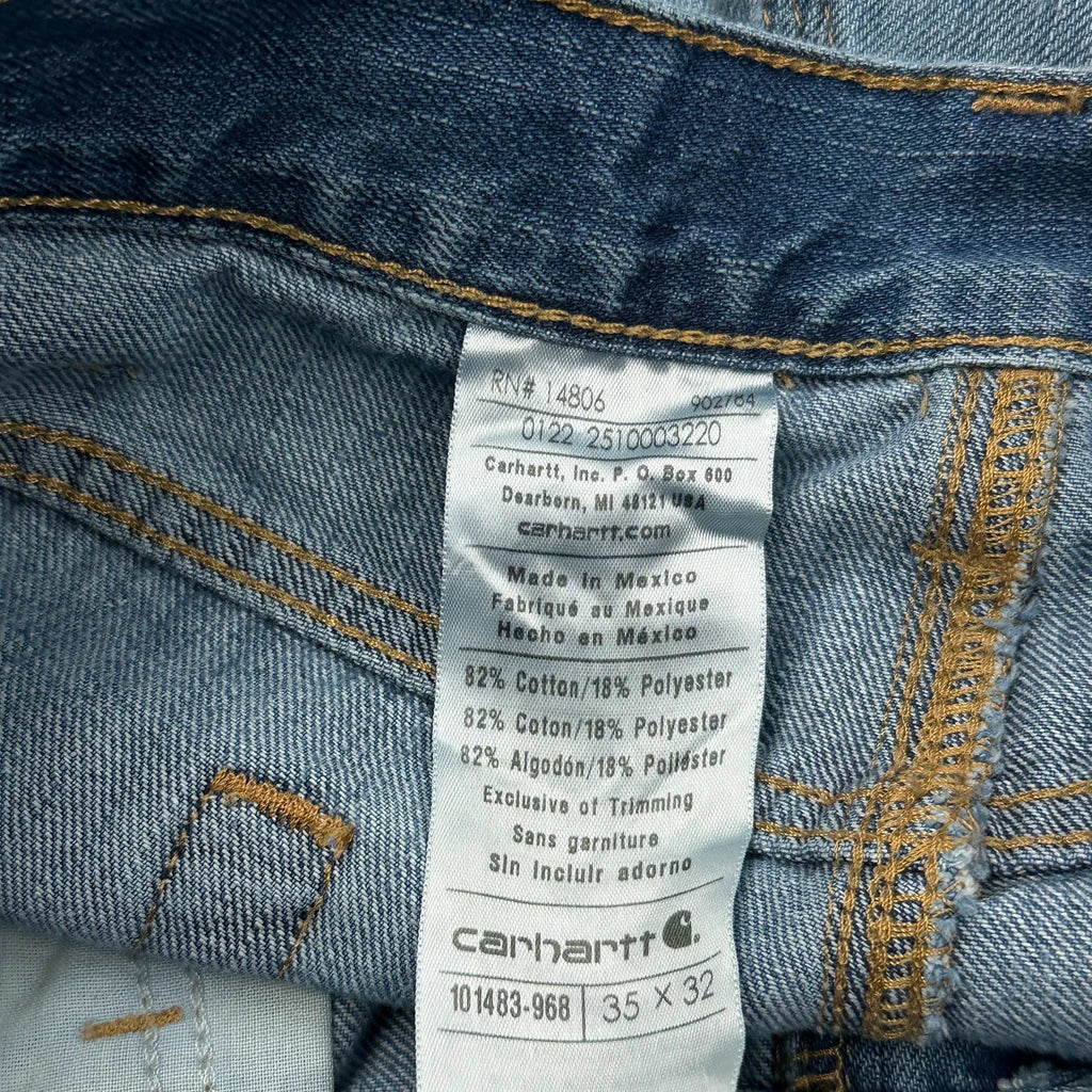 Carhartt Jeans - 34W 32L Blue Cotton Blend - Image 6
