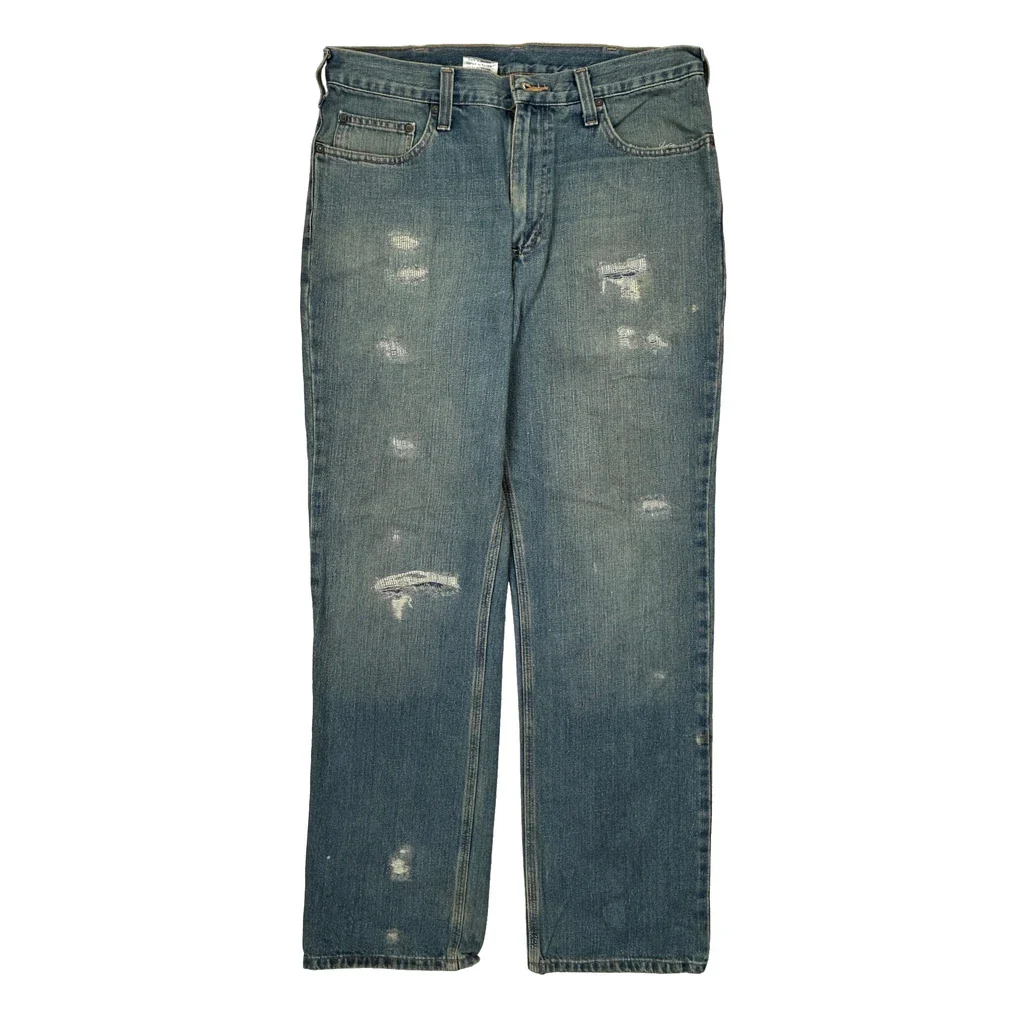 Carhartt Jeans - 34W 33L Blue Cotton Blend - Image 2