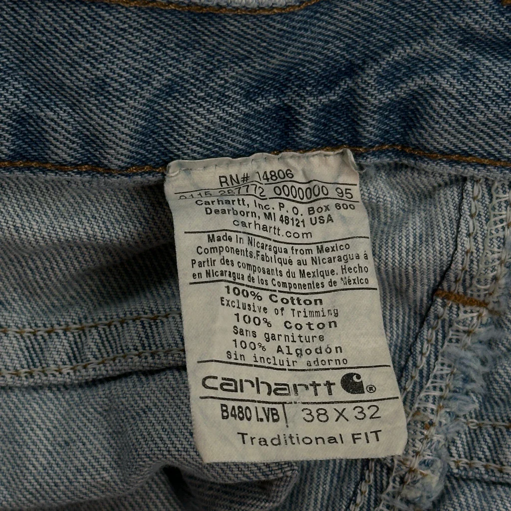 Carhartt Jeans - 36W 31L Blue Cotton - Image 6