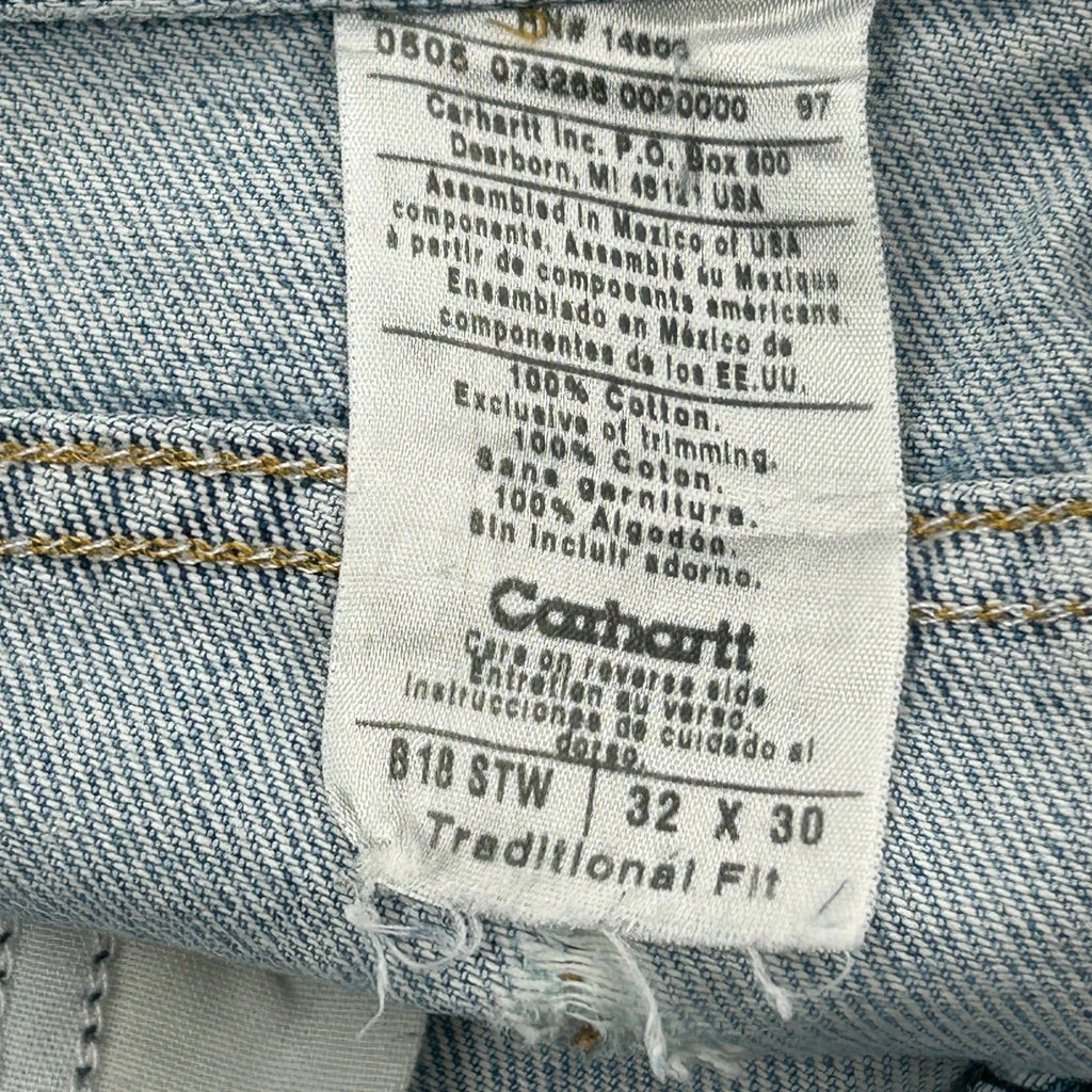 Carhartt Jeans - 32W 30L Light Wash Cotton - Image 6