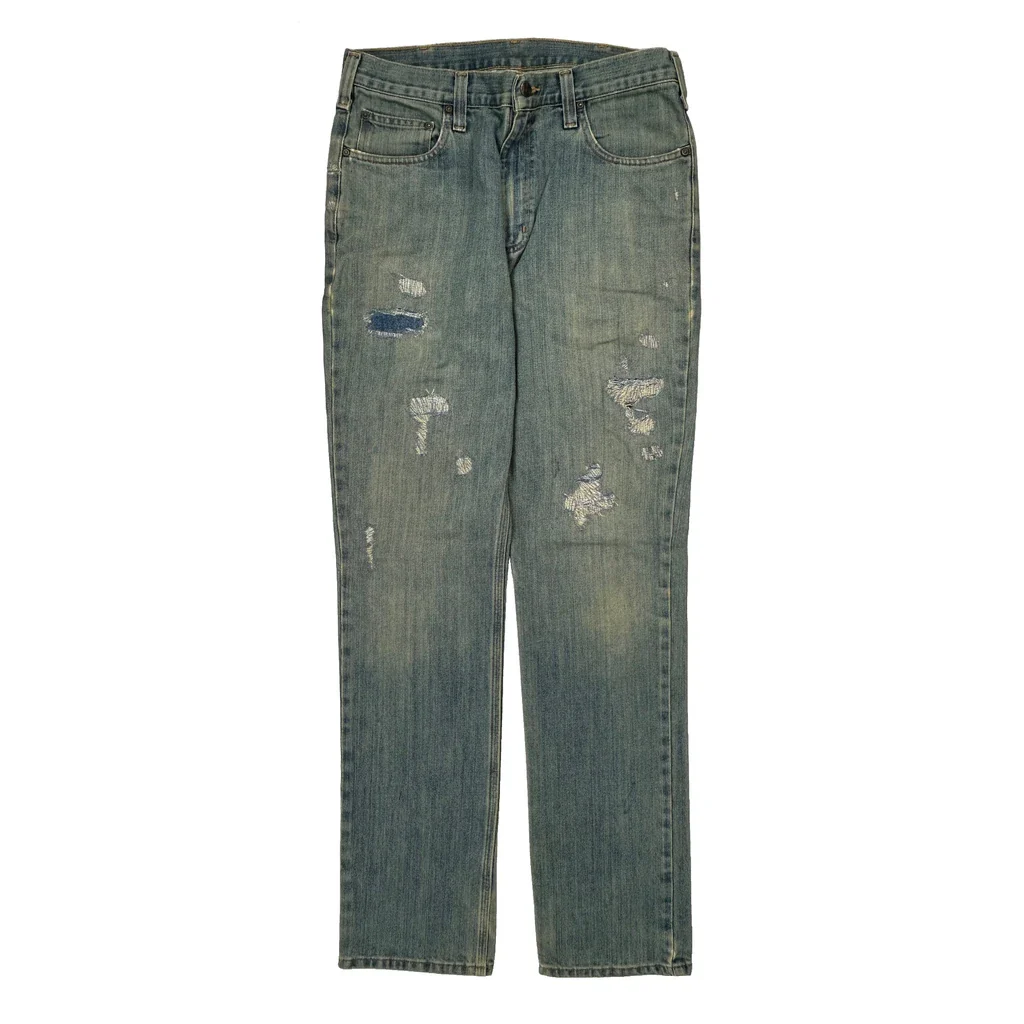 Carhartt Jeans - 32W 35L Light Wash Cotton Blend - Image 2
