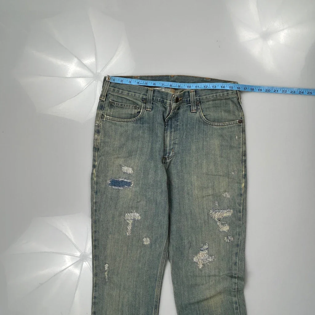Carhartt Jeans - 32W 35L Light Wash Cotton Blend - Image 3
