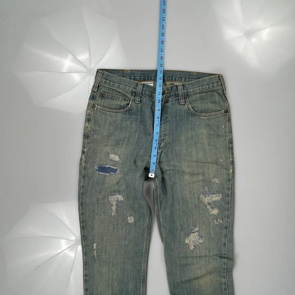 Carhartt Jeans - 32W 35L Light Wash Cotton Blend - Image 4