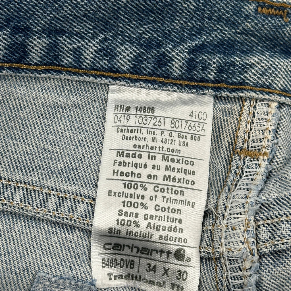 Carhartt Jeans - 34W 27L Light Wash Cotton - Image 6