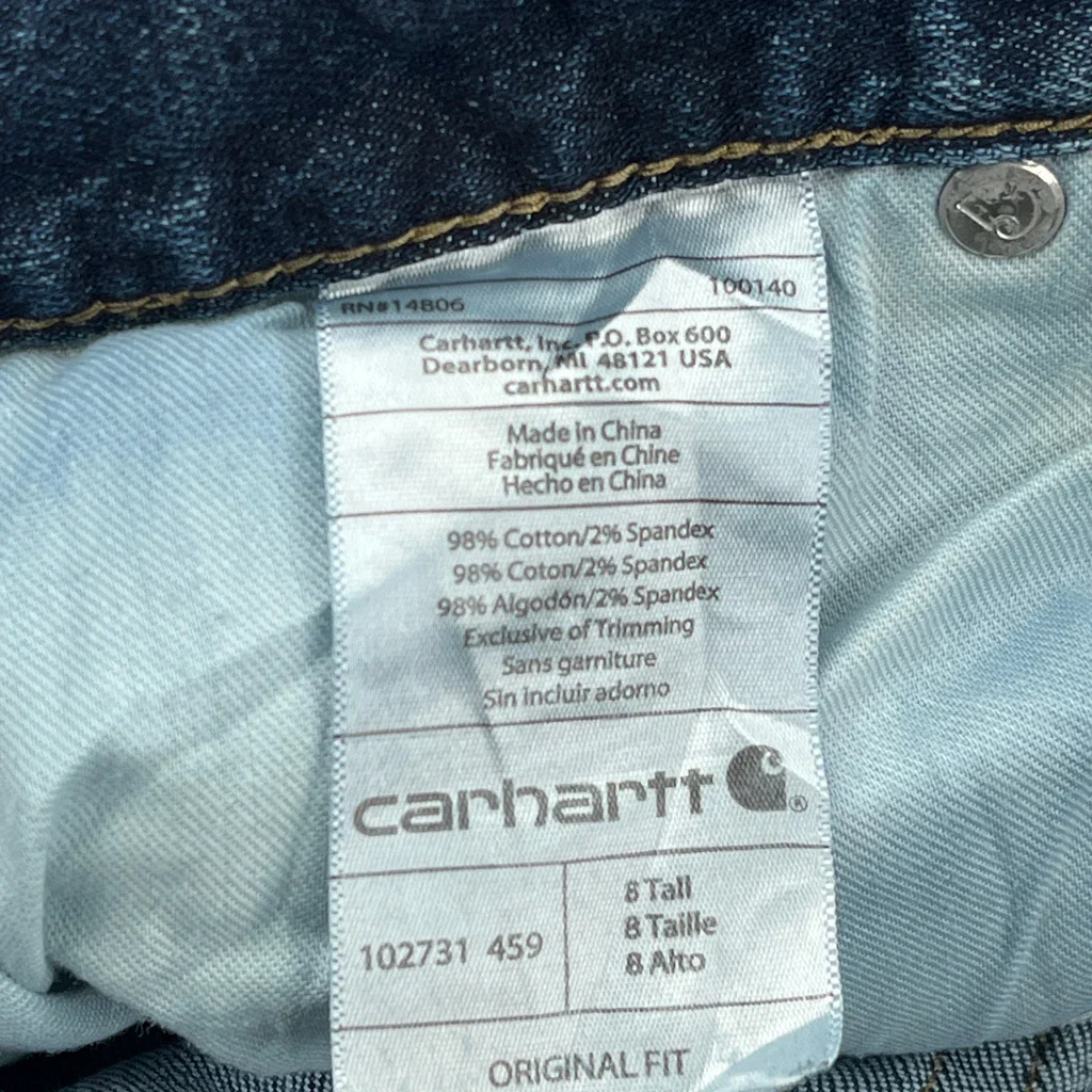 Carhartt Jeans - 30W US 6 Blue Cotton Blend - Image 6