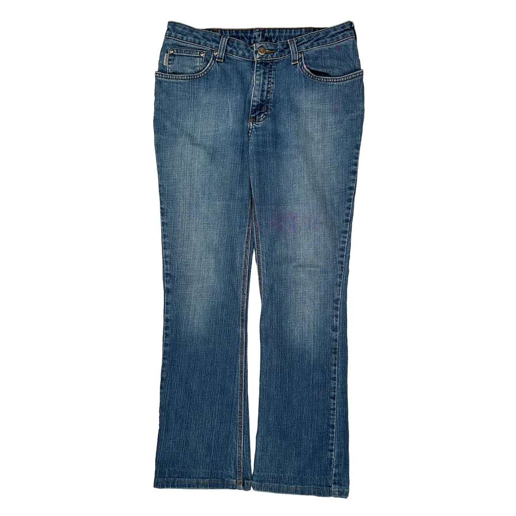 Carhartt Boot Cut Jeans - 32W UK 12 Blue Denim - Image 2