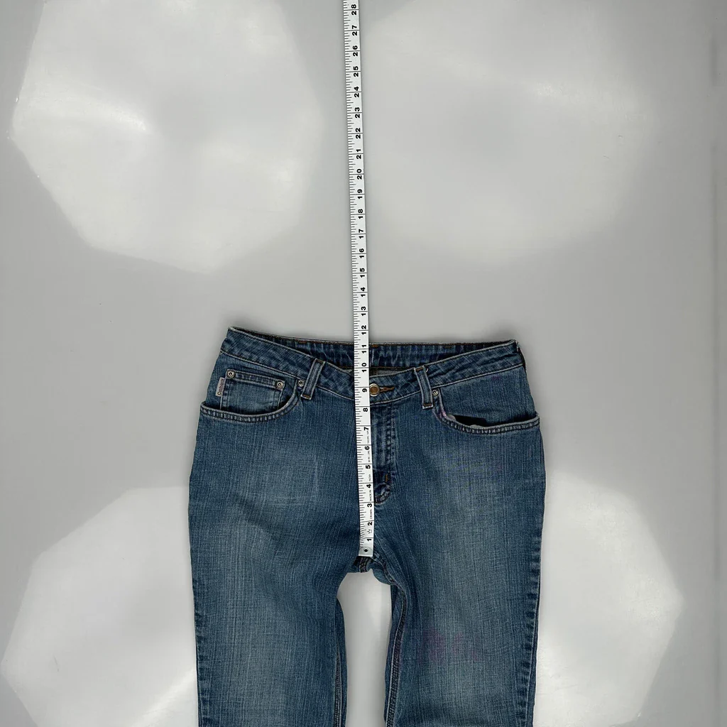 Carhartt Boot Cut Jeans - 32W UK 12 Blue Denim - Image 4
