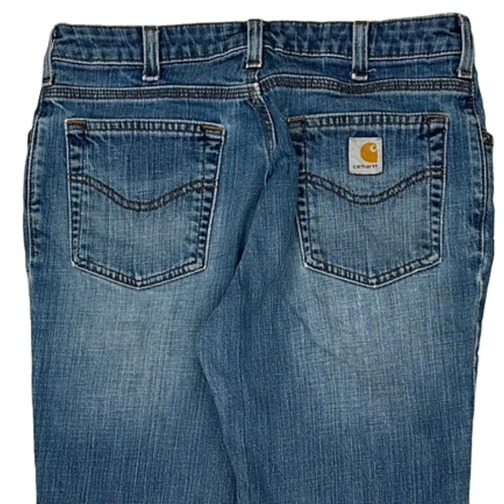 Carhartt Boot Cut Jeans - 32W UK 12 Blue Denim - Image 6