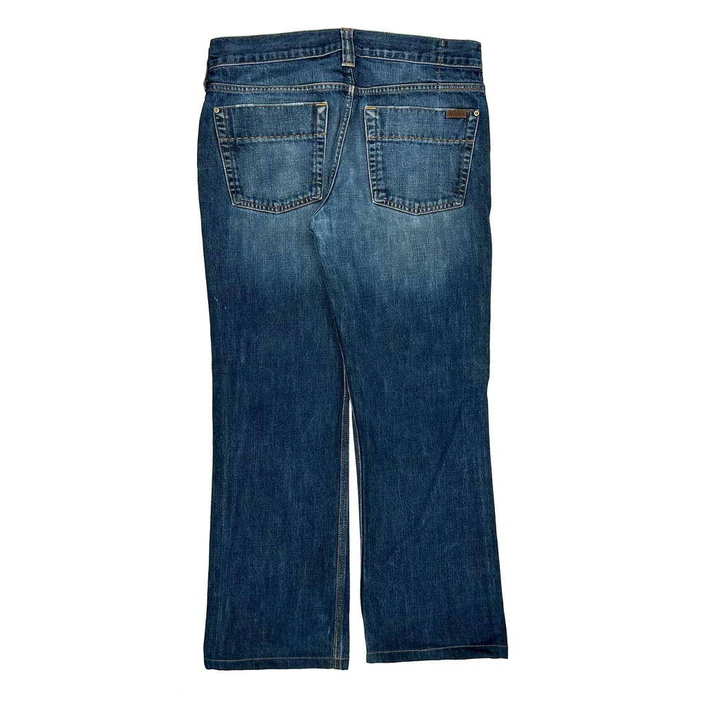Carhartt Boot Cut Jeans - 33W UK 14 Blue Cotton