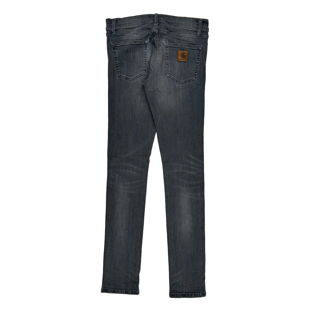 Carhartt Skinny Fit Jeans - 30W UK 8 Grey Cotton Blend