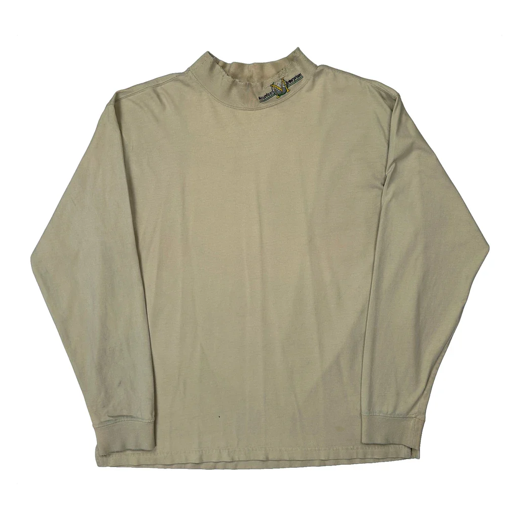 Carhartt Long Sleeve T-Shirt - XL Beige Cotton