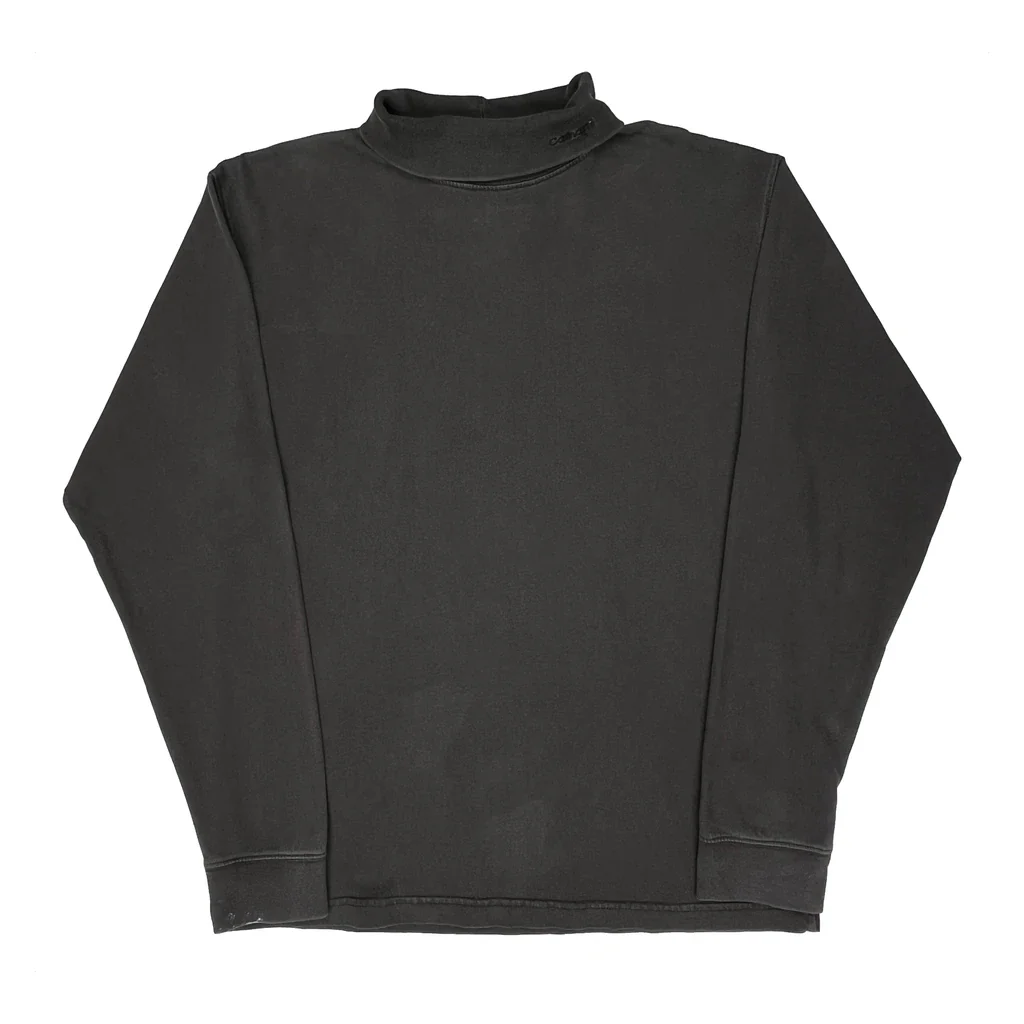 Carhartt Long Sleeve T-Shirt - Large Black Cotton
