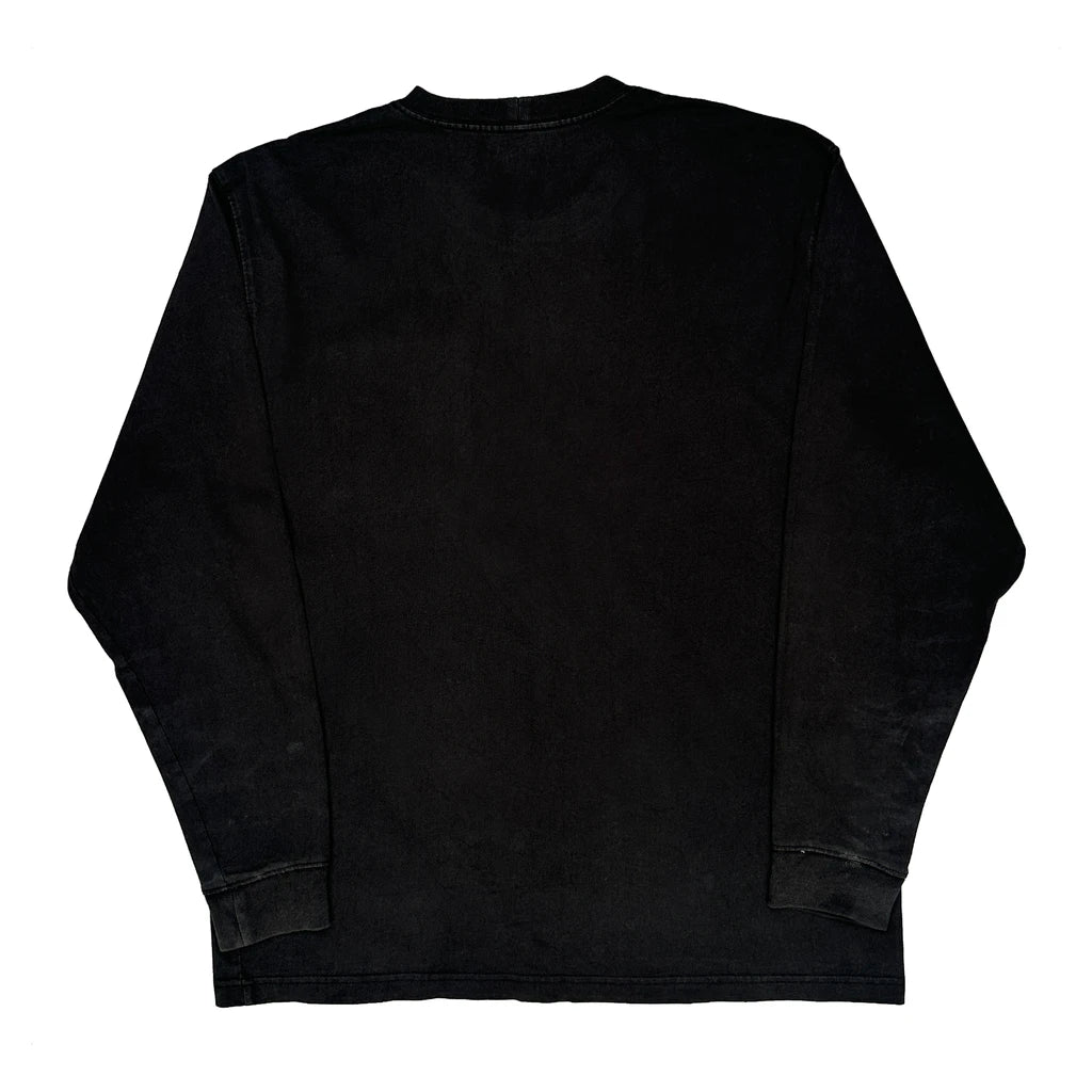 Carhartt Long Sleeve T-Shirt - Large Black Cotton - Image 2