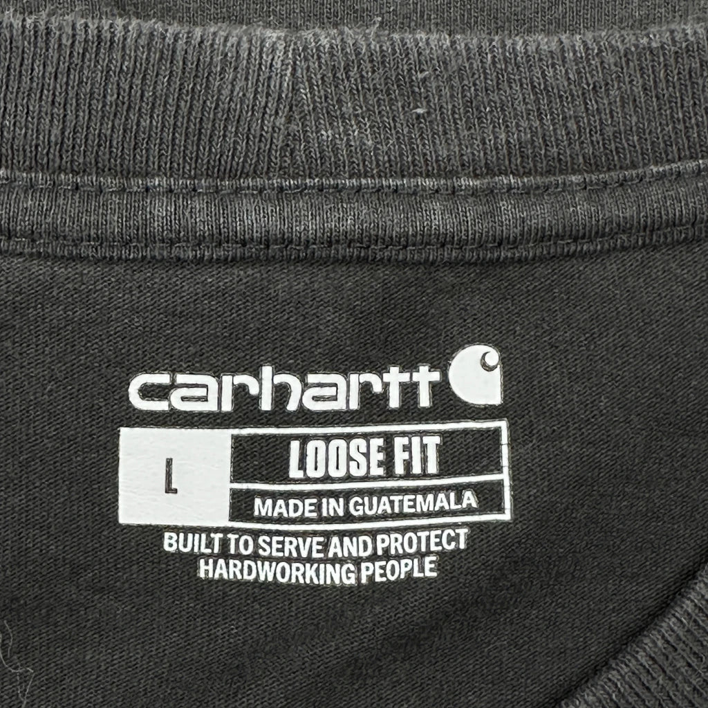 Carhartt Long Sleeve T-Shirt - Large Black Cotton - Image 3