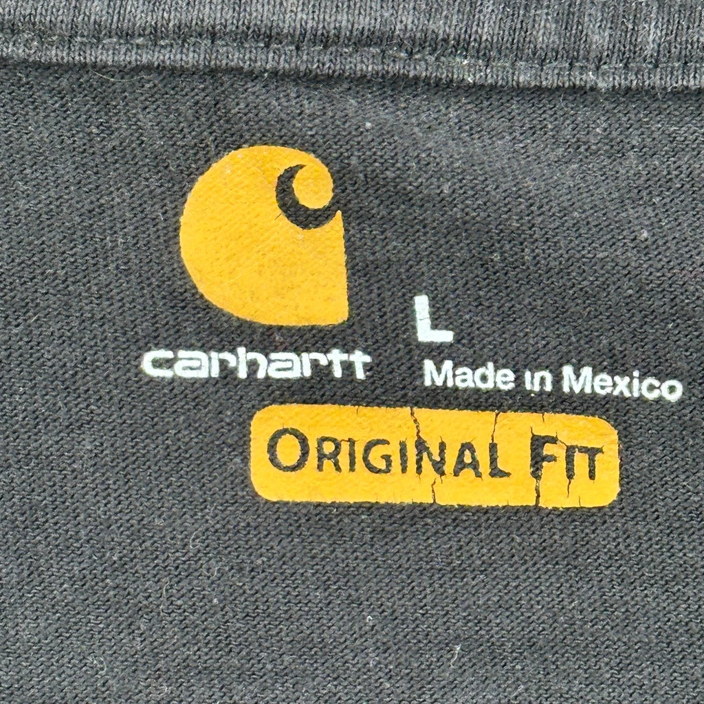 Carhartt Long Sleeve T-Shirt - Large Black Cotton - Image 3