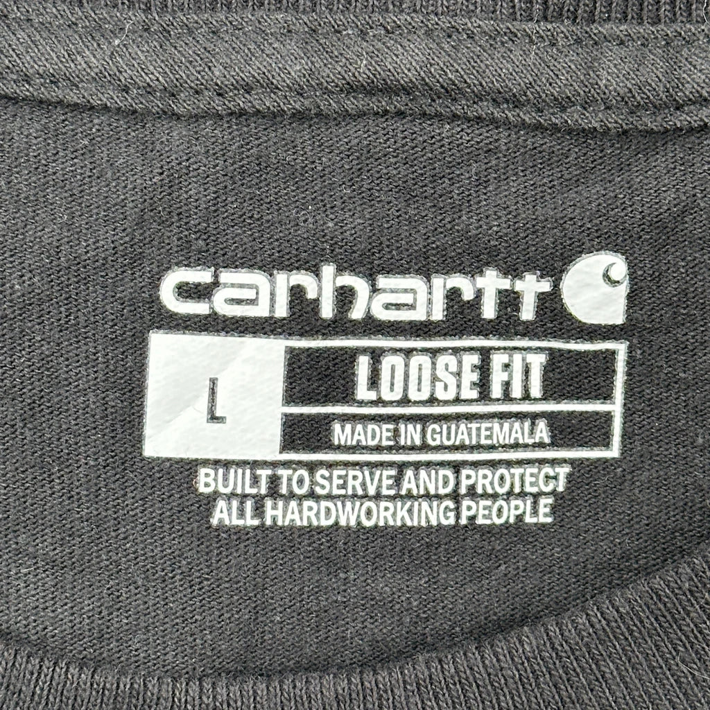 Carhartt Long Sleeve T-Shirt - Large Black Cotton - Image 3