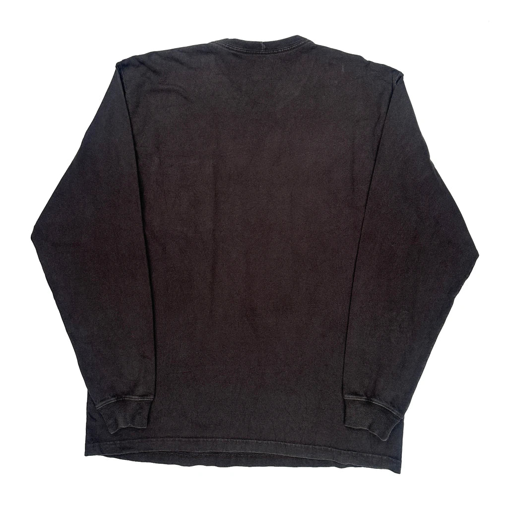Carhartt Long Sleeve T-Shirt - Large Black Cotton - Image 2