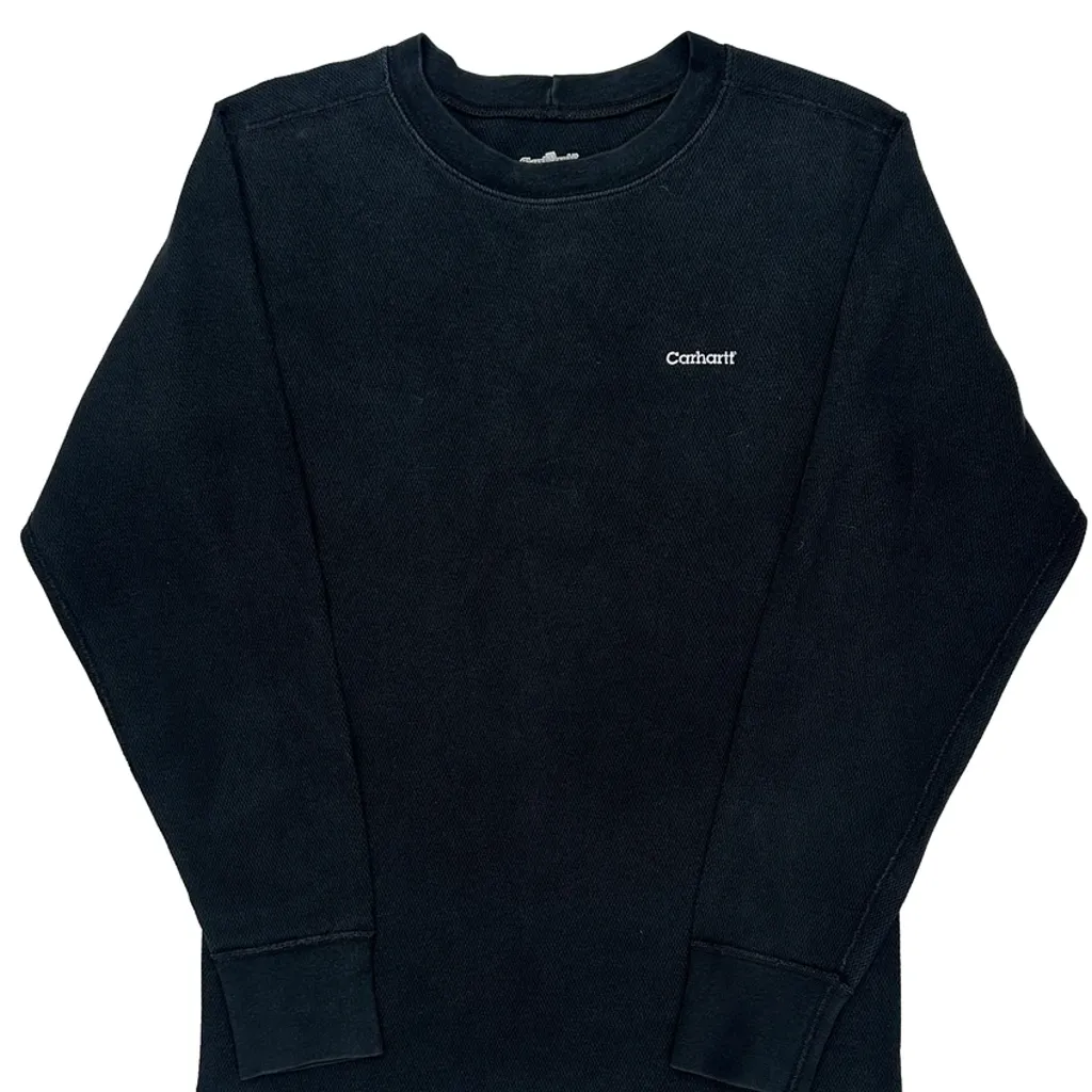 Carhartt Long Sleeve T-Shirt - Large Black Cotton - Image 5