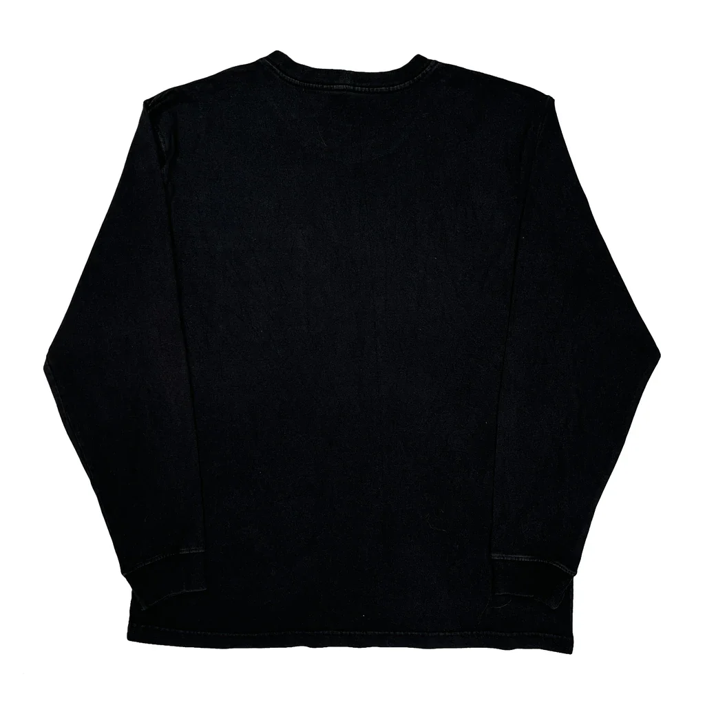 Carhartt Long Sleeve T-Shirt - Large Black Cotton - Image 2