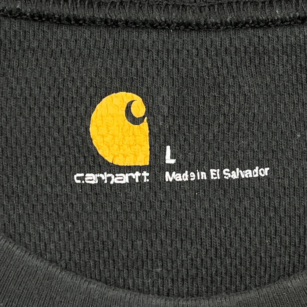 Carhartt Long Sleeve T-Shirt - Large Black Cotton - Image 3