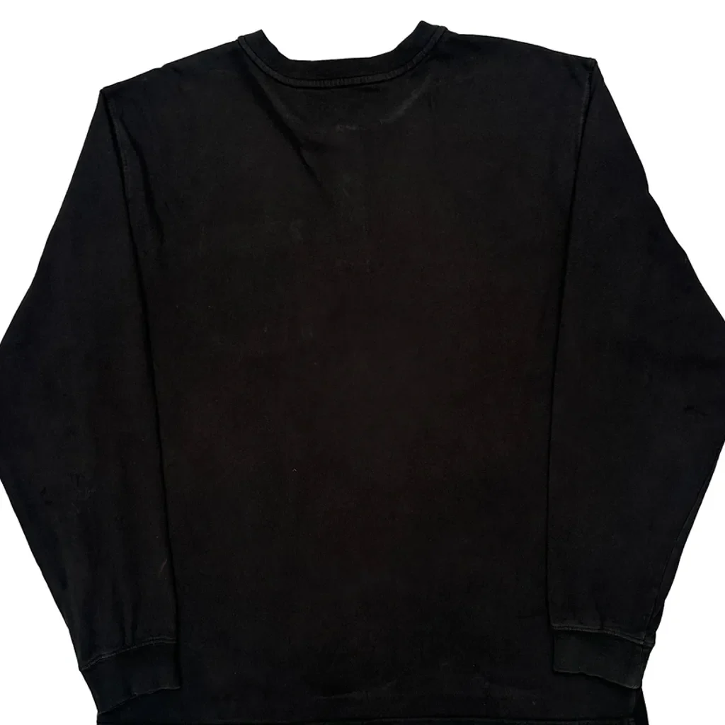 Carhartt Henley Long Sleeve T-Shirt - Large Black Cotton - Image 7