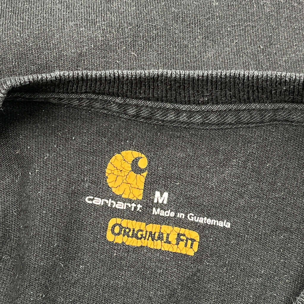 Carhartt Long Sleeve T-Shirt - Medium Black Cotton - Image 3