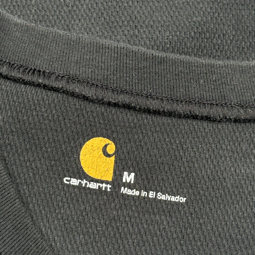 Carhartt Long Sleeve T-Shirt - Medium Black Cotton - Image 3