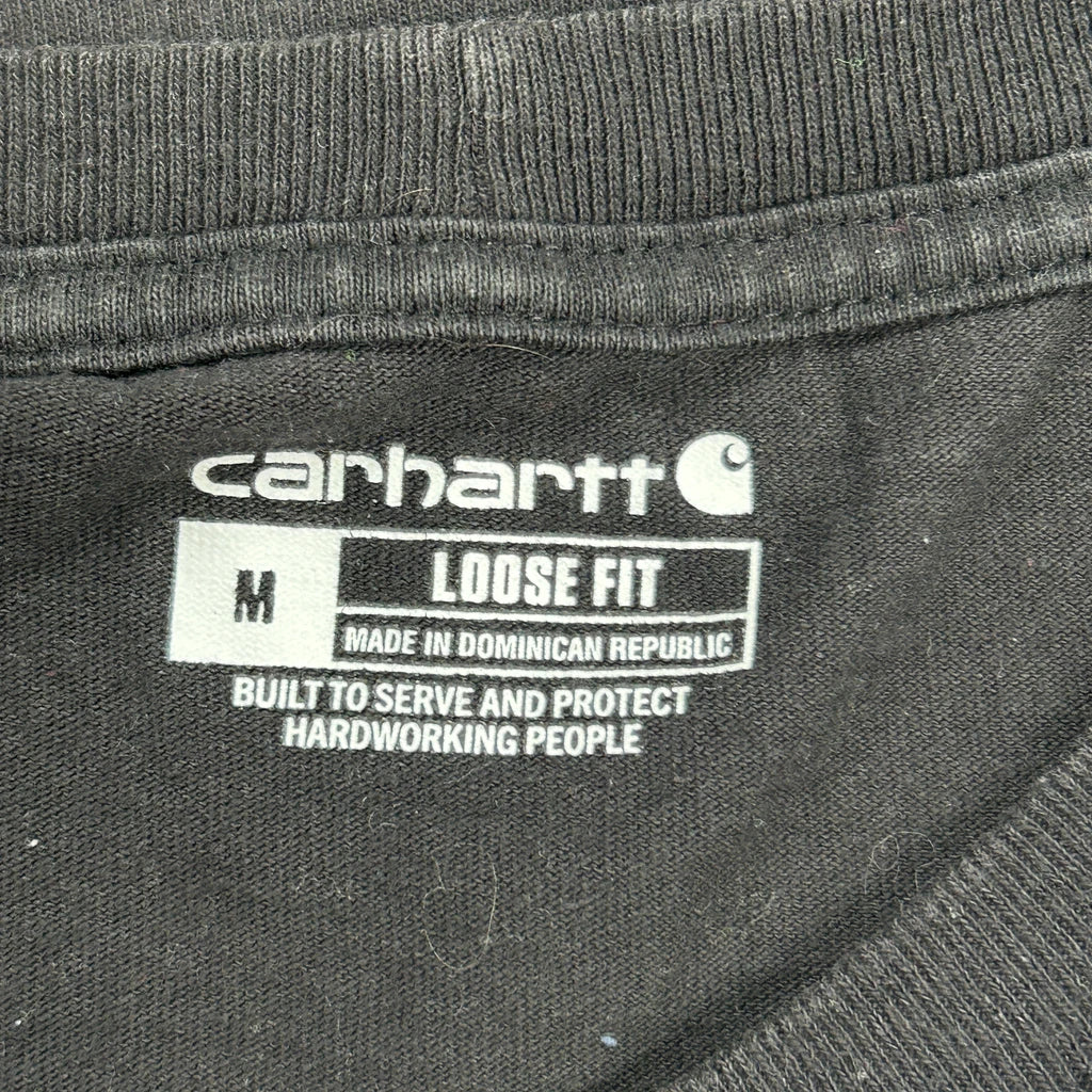 Carhartt Long Sleeve T-Shirt - Medium Black Cotton - Image 3