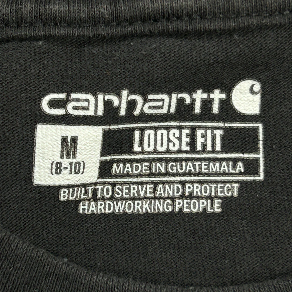 Carhartt Long Sleeve T-Shirt - Medium Black Cotton - Image 3