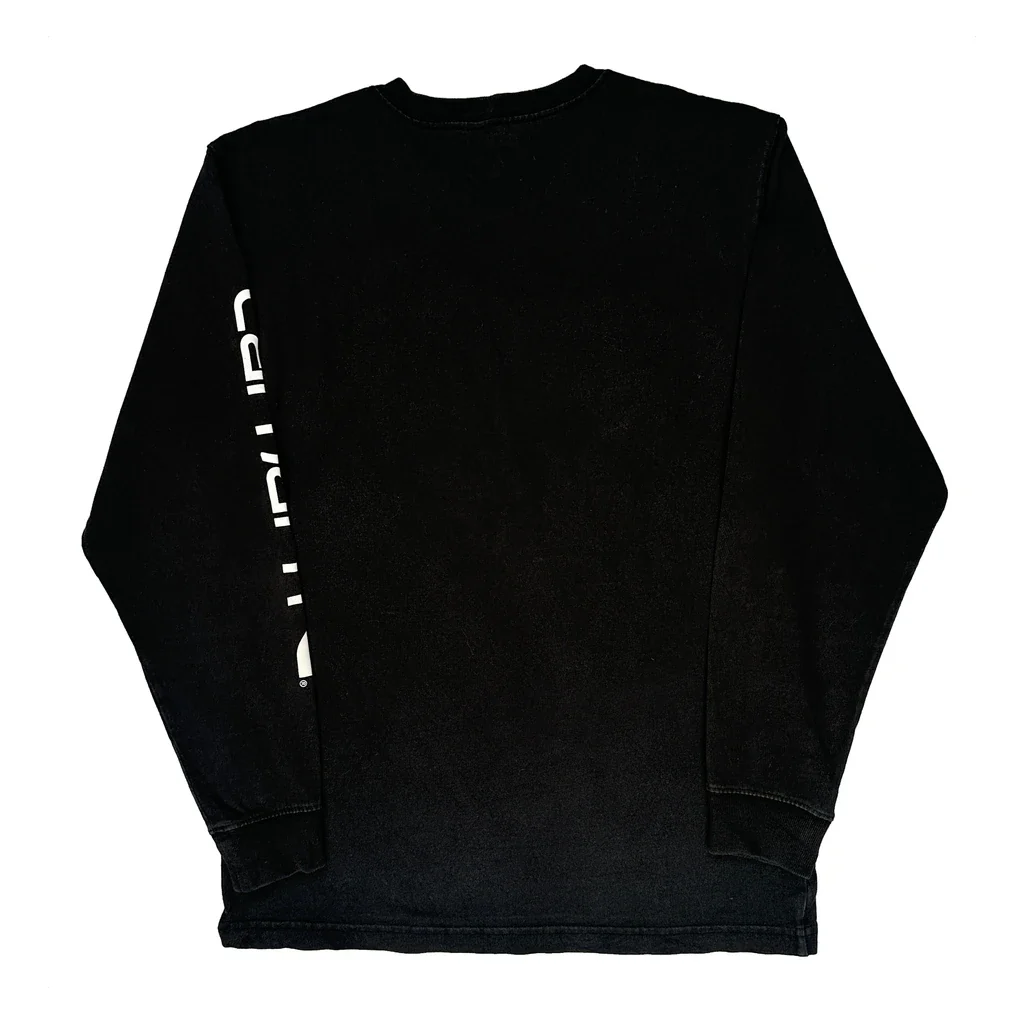 Carhartt Long Sleeve T-Shirt - Small Black Cotton - Image 2