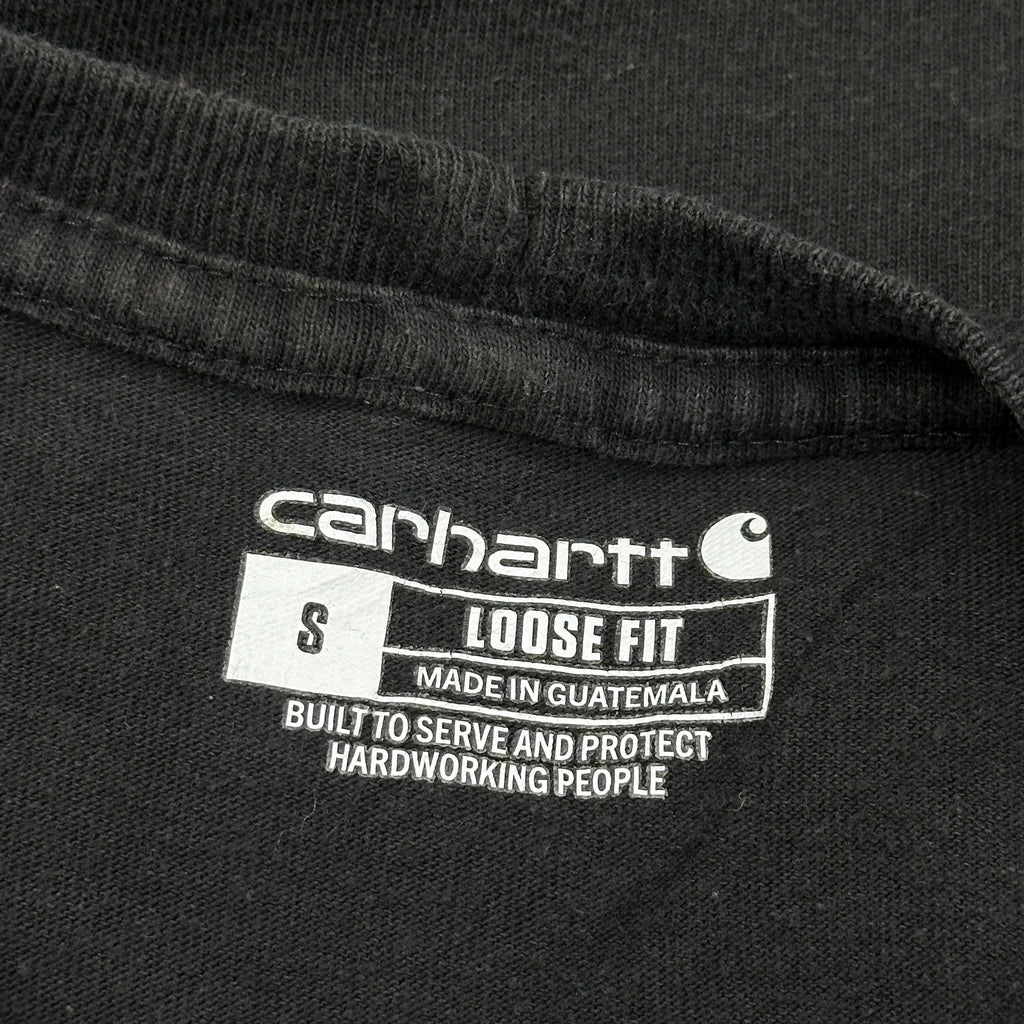 Carhartt Long Sleeve T-Shirt - Small Black Cotton - Image 3