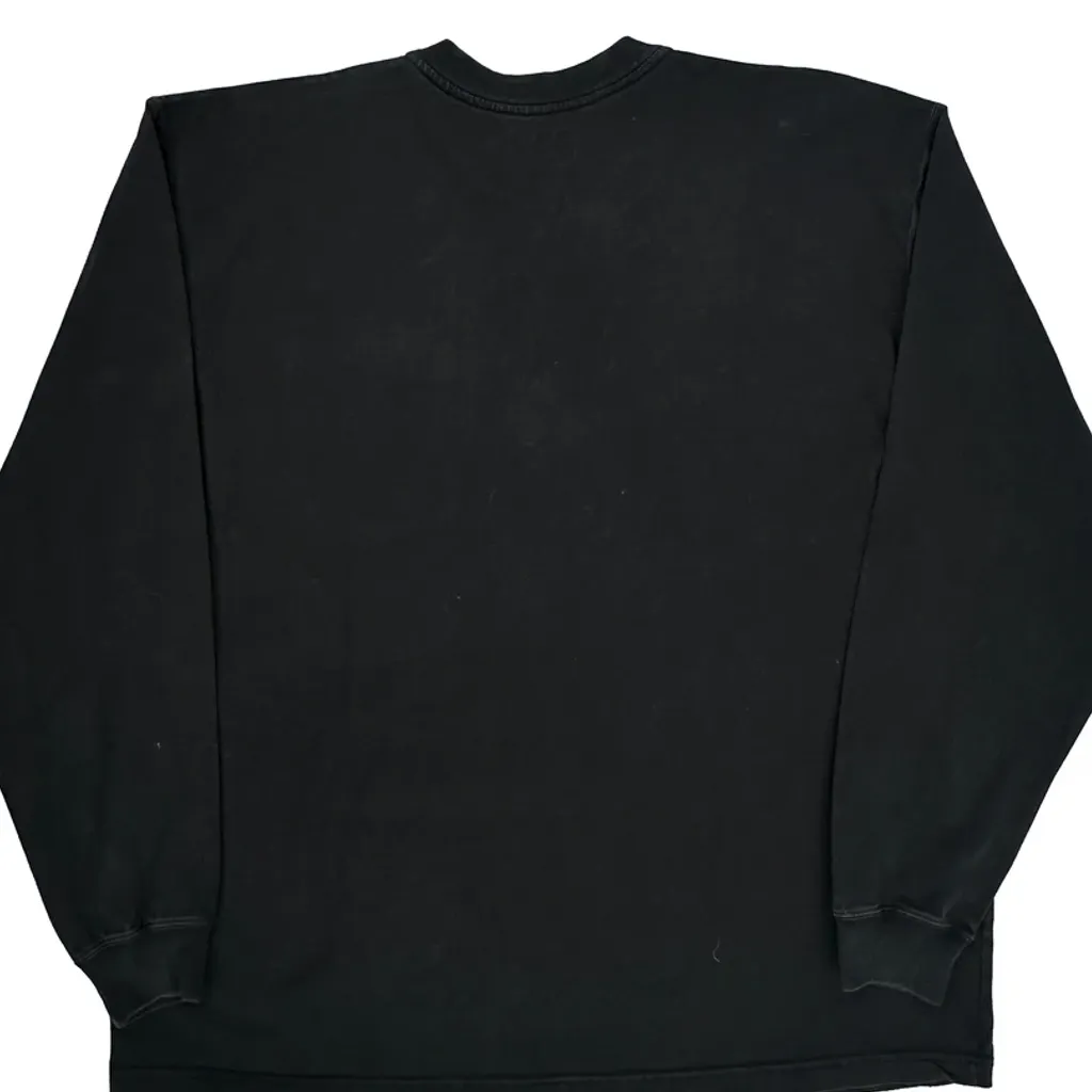 Carhartt Henley Long Sleeve T-Shirt - XL Black Cotton - Image 7