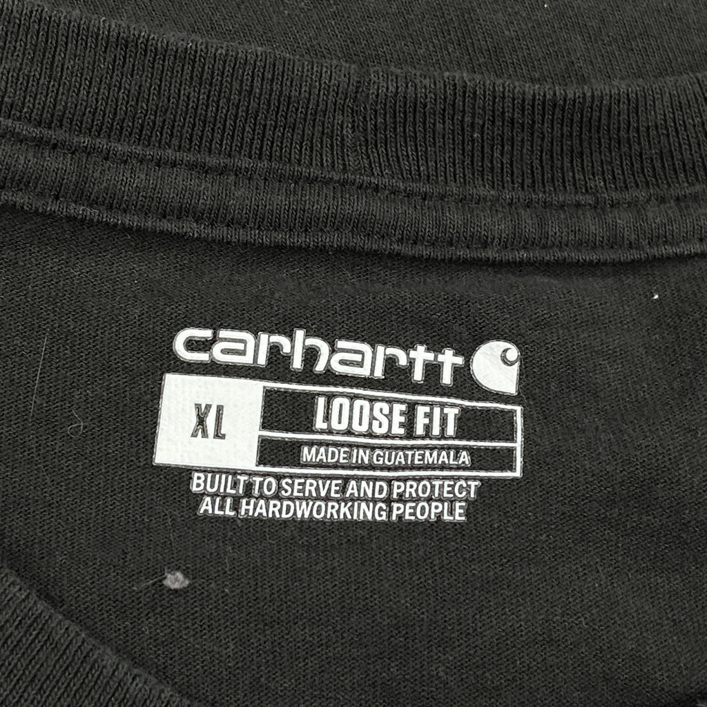 Carhartt Long Sleeve T-Shirt - XL Black Cotton - Image 3