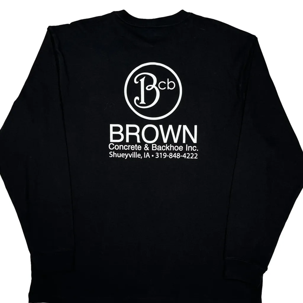 Carhartt Long Sleeve T-Shirt - XL Black Cotton - Image 6