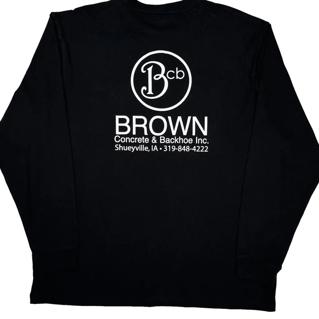 Carhartt Long Sleeve T-Shirt - XL Black Cotton - Image 7