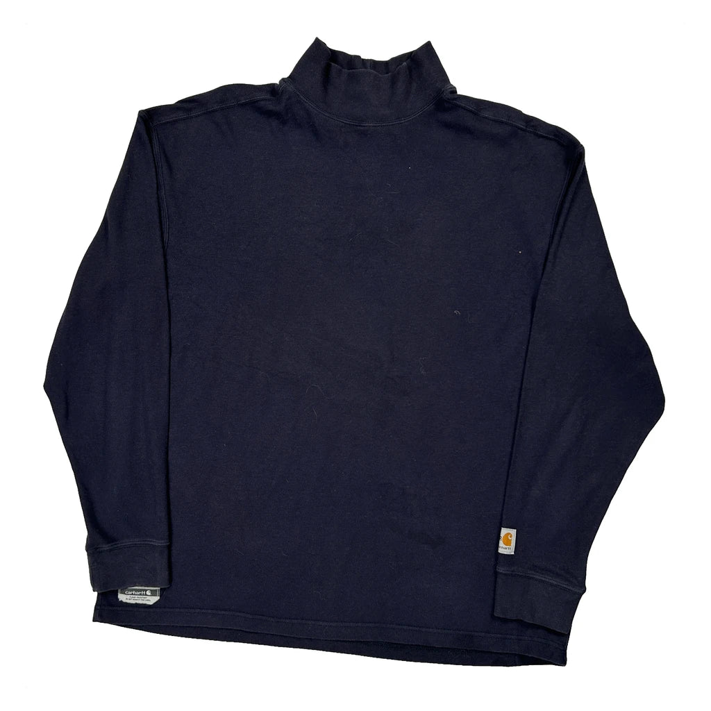 Carhartt Long Sleeve T-Shirt - XL Black Cotton