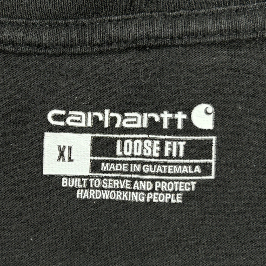 Carhartt Long Sleeve T-Shirt - XL Black Cotton - Image 3