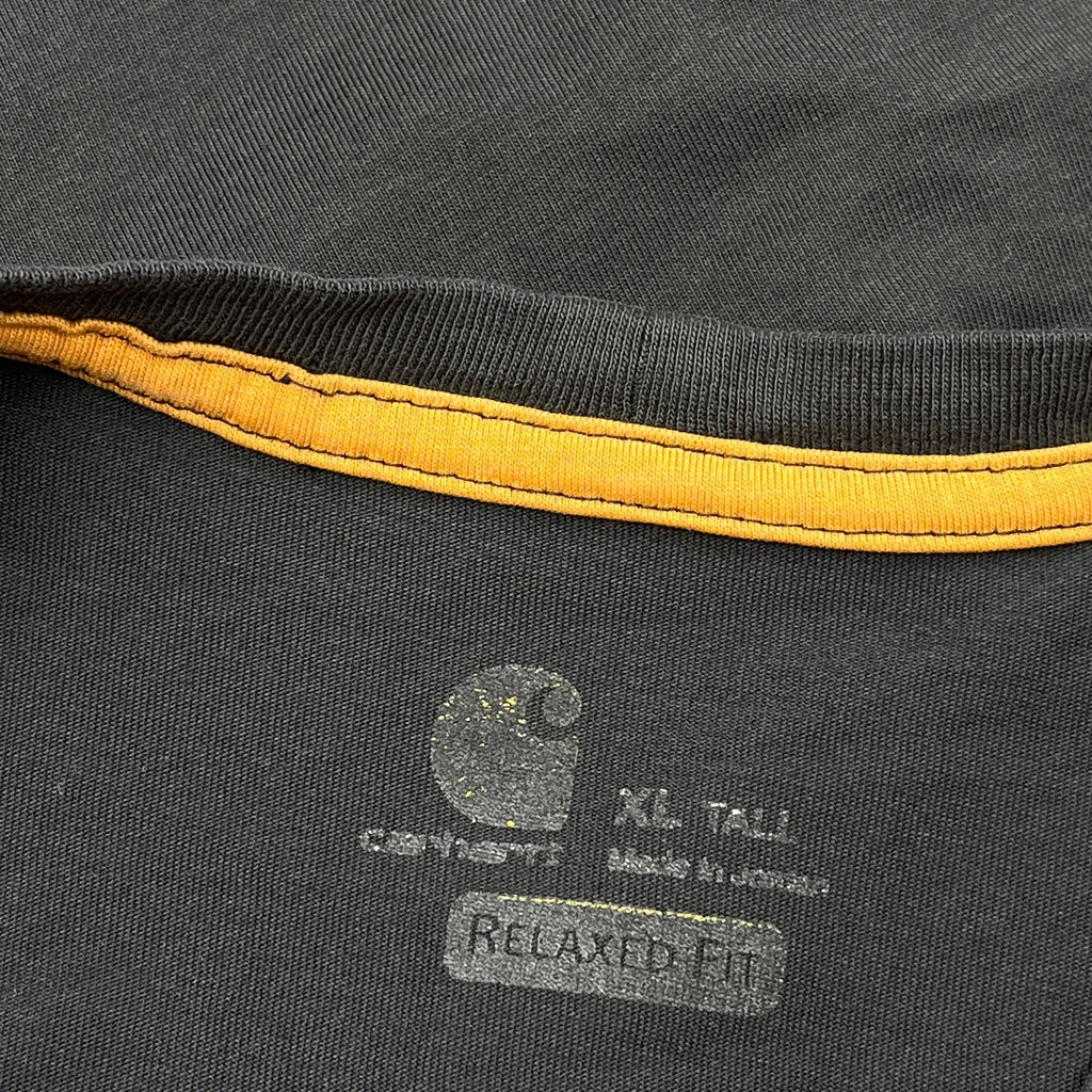 Carhartt Long Sleeve T-Shirt - XL Black Polyester - Image 3