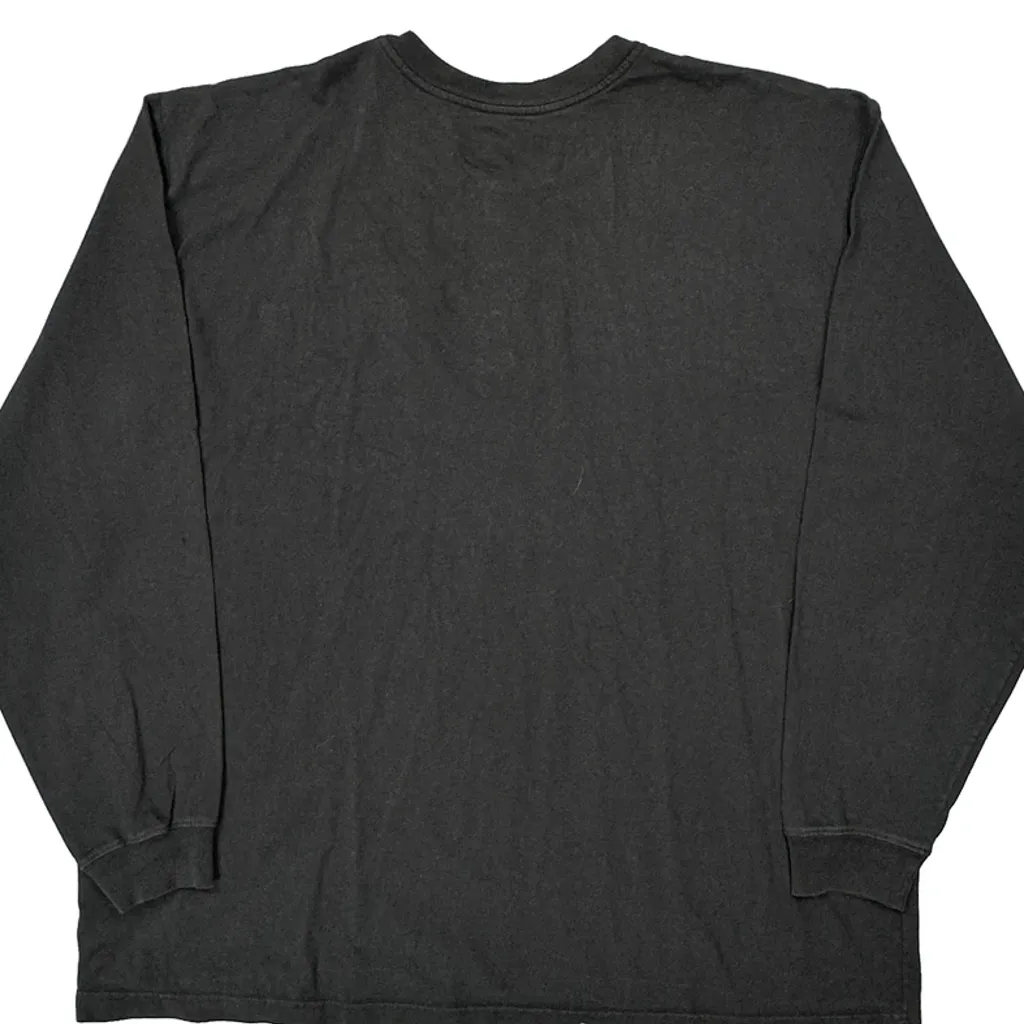Carhartt Long Sleeve T-Shirt - 2XL Black Cotton - Image 6