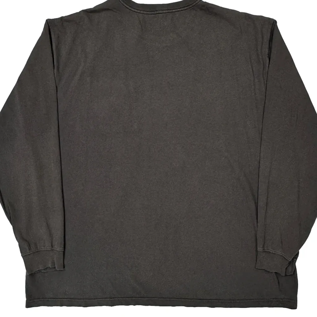 Carhartt Long Sleeve T-Shirt - 2XL Black Cotton - Image 6
