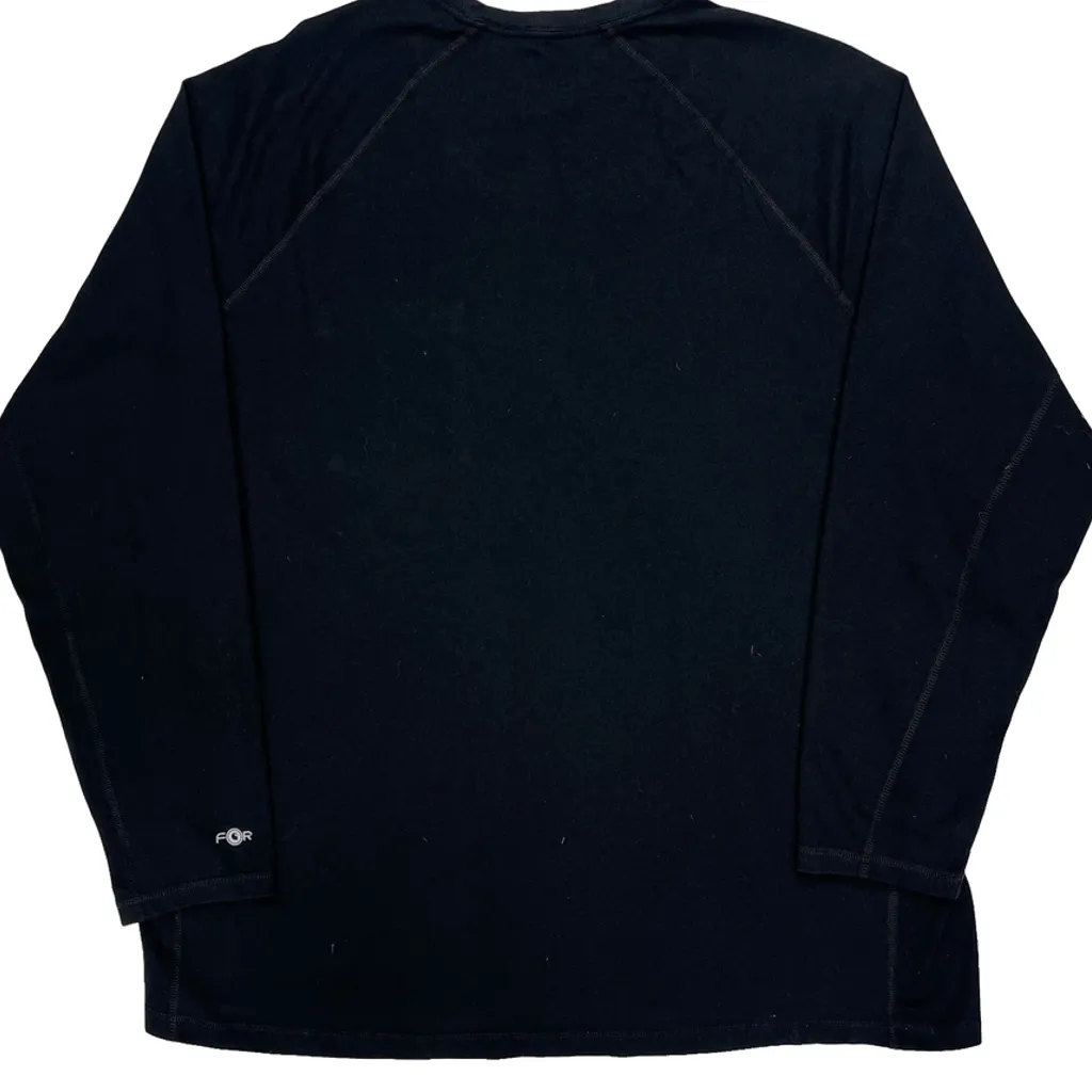 Carhartt Long Sleeve T-Shirt - 2XL Black Cotton - Image 6