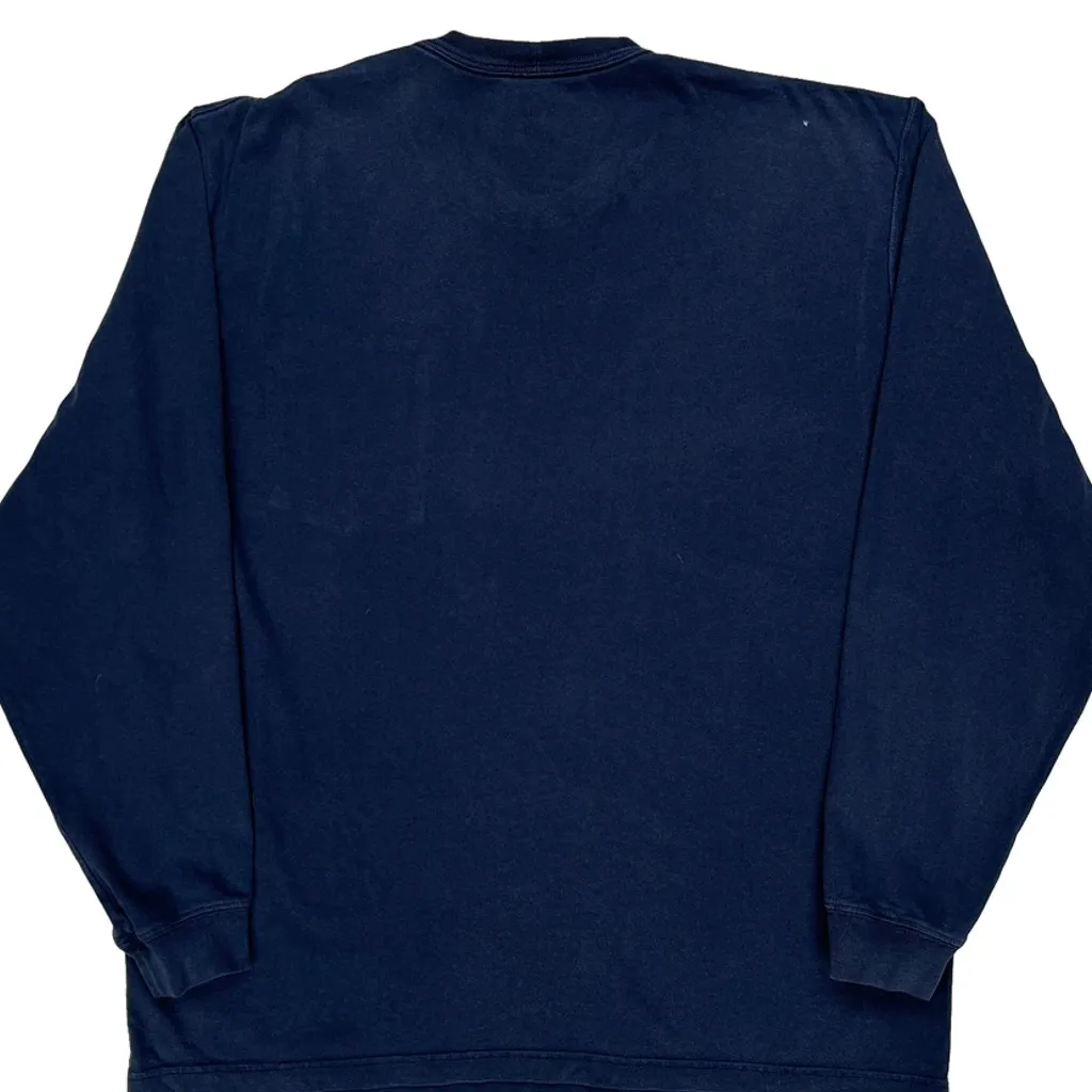 Carhartt Long Sleeve T-Shirt - Large Blue Cotton - Image 6