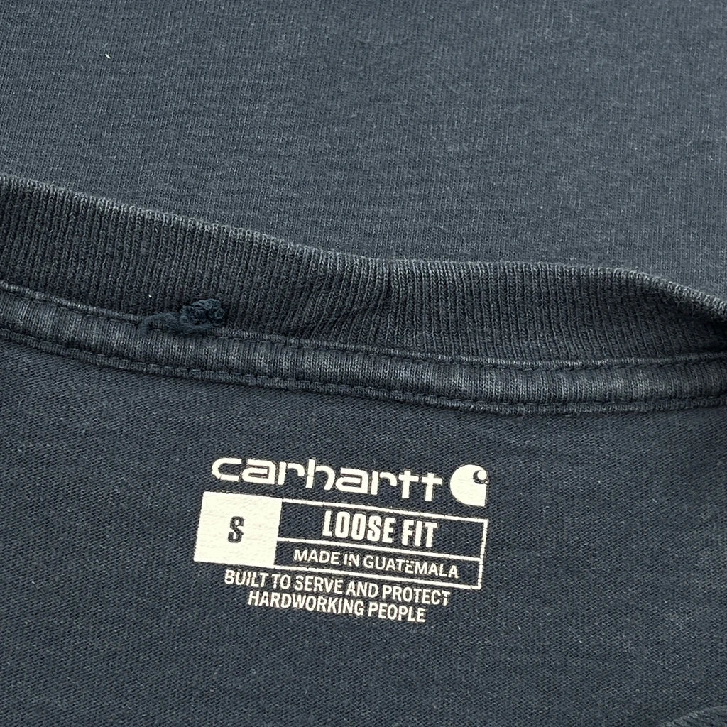 Carhartt Long Sleeve T-Shirt - Small Blue Cotton - Image 3